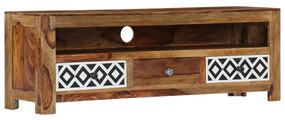 248093 vidaXL ТВ шкаф, 120x30x40 cм, акациево дърво масив
