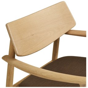 Кафяв фотьойл с табуретка Olvera – House Nordic