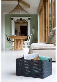 Сива пластмасова кутия за съхранение с капак 33x44,5x25 cm Style – Curver