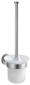 WENKO 19614100 - Тоалетна четка BOSIO MATT 10x14 см неръждаема стомана/сребриста/сатен