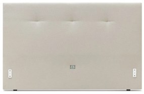 Бежово тапицирано двойно легло с решетка 160x200 cm Tory - Bobochic Paris