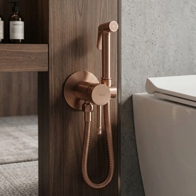 Смесител за биде Rea Lungo Loop Diamond Brush Copper