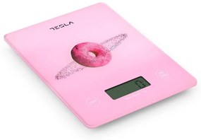 Кухненска везна Tesla KS101P, 5kg, Функция ТАРА, LED дисплей, Розов