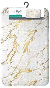 Бял/златист килим за баня 45x75 cm Aquamarbre – douceur d'intérieur