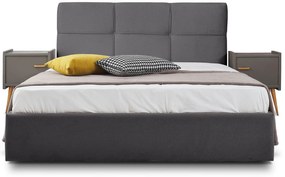 Тапицирано легло Manhattan-Gkri-90 x 200-Χωρίς μηχανισμό ανύψωσης