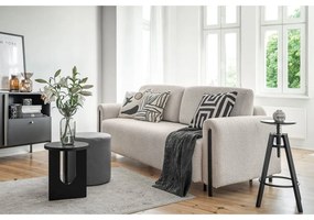 Бежов сгъваем/с място за съхранение диван от прежда с примки от букле 244 cm Arcadova – ELTAP