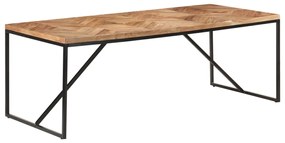 323554 vidaXL Трапезна маса, 200x90x76 см, акациево и мангово дърво масив