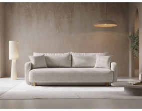 Бежов разтегателен диван с място за съхранение 231 cm Elen – Micadoni