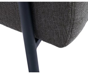 Тъмносиво кресло Trout – Unique Furniture