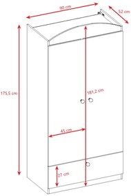 Гардероб Babydreams Cartoon-Prasino-Safari