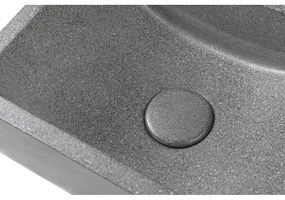 Тъмносив бетонен малък умивалник 40x22 cm Crest – Sapho