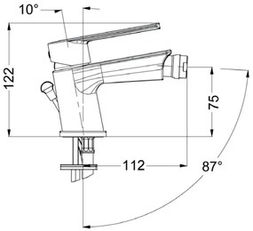 Смесител за биде Eurorama Klint