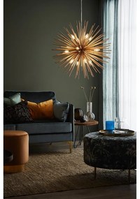 Висяща лампа в златист цвят с метален абажур 72x72 cm Soleil - Markslöjd