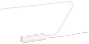 Бяла LED настолна лампа (височина 33 cm) Olea – Trio Select