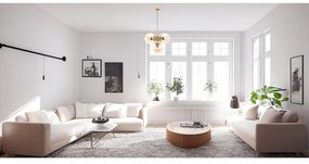 Висяща лампа със стъклен абажур в жълто-златисто ø 15 cm Hector - Squid Lighting