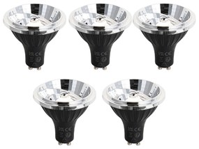 Комплект от 5 GU10 3-степенна димируема LED крушка 70mm 6.5W 600LM 3000K