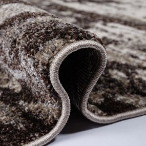 Практичен килим за хол с фин вълнообразен десен в неутрални цветове Ширина: 80 см | Дължина: 150 см