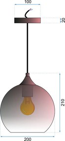 Пендел APP 313-1CP Rose Gold