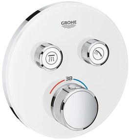 Термостат 29151LS0 Grohtherm SmartControl, Grohe, за вграждане за вана/душ, снежно бял + хром