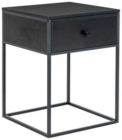 Черно нощно шкафче Vita – House Nordic