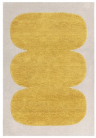 Ръчно изработен вълнен килим в цвят жълта охра 120x170 cm Canvas – Asiatic Carpets