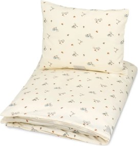 Светложълто единично детско спално бельо от органичен памук 140x200 cm Bicycles – Cam Cam Copenhagen