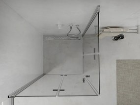Mexen Lima Двойна сгъваема душ кабина 90 x 90 см, прозрачна, хром - 856-090-090-02-00