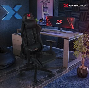 Xgaming Xcom2 геймърски стол черен - златен