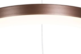 Висяща лампа тъмно бронз 40 см с LED 3-степенна димираща - Anello