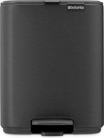 Тъмносиво стоманено кошче за боклук с педал 7 l Bo – Brabantia