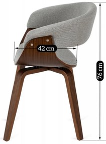 Тапициран фотьойл GARY2 - различни цветови решения орех - бежов