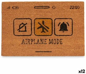 Изтривалка за Врата Airplane Mode Жълт Естествен 60 x 1 x 40 cm (12 броя)