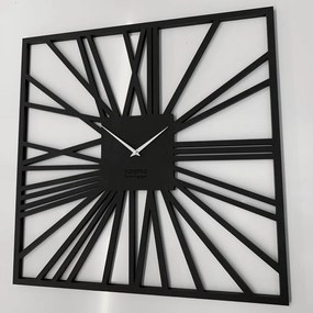 Феноменален квадратен часовник в луксозен черен цвят 80 см