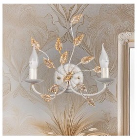 ONLI - Аплик COLLANA 1xE14/6W/230V бял/златист