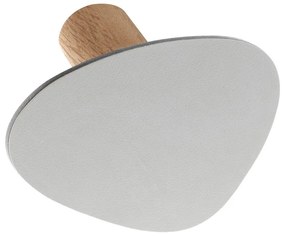 Светлосива стенна стоманена кука Dot S Nupo – LIND DNA