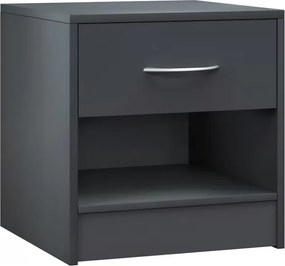 Нощно шкафче Kiel с чекмедже и рафт 41 × 39 × 28 cm antracitová