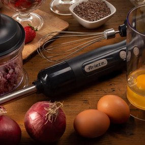 Пасатор с чопър 3в1 Ariete BREAKFAST 0601/10, 700W, 500 мл, 2 скорости, Функция против пръски, Тъмносив