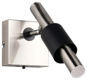 LED прожектор в черен и сребрист цвят 20,5x10 cm Ikaris – Trio Select