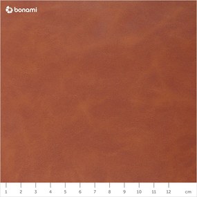 Тапициран трапезен стол с подлакътници в цвят кафяв коняк Naya – Actona