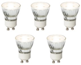 Комплект от 5 димируеми LED крушки GU10 35мм 3W 220LM 3000K