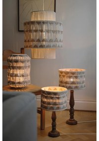 Настолна лампа с абажур от текстил и юта в кафяв и естествен цвят (височина 62,5 cm) Ano – Markslöjd