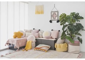 Кремава текстилна детска кошница за играчки ø 30x30 cm Bubbly – Lorena Canals