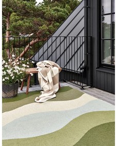 Зелен килим за открито и закрито 70x100 cm Urvi Woods – Pappelina