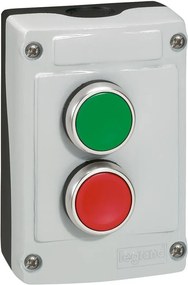 Legrand Дву-бутонна кнопка пуск/стоп 1NO и 1NC 10А IP66 открит монтаж  - 024230