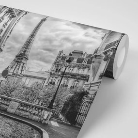 Фототапет – Червена ретро кола в Париж