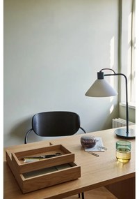 Настолна лампа със стъклен абажур в петролен цвят (височина 44 cm) Spot – Hübsch