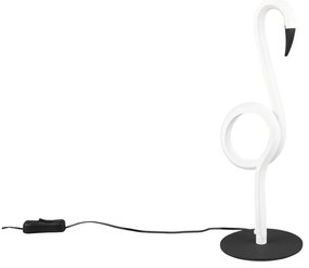 Бяла LED настолна лампа (височина 35 cm) Ingo – Trio