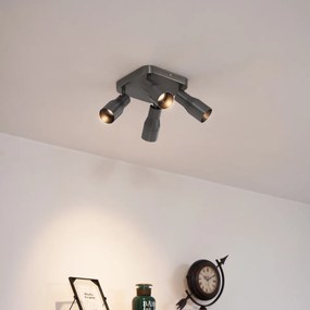 Квадратен таванен прожектор GU10 50 мм 4-светлинен - Stanley