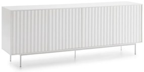 Бял нисък скрин 211x80 cm Sierra – Teulat