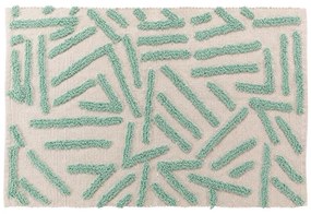 Килим подходящ за пране в кремав и ментов цвят 60x90 cm Athena – douceur d'intérieur